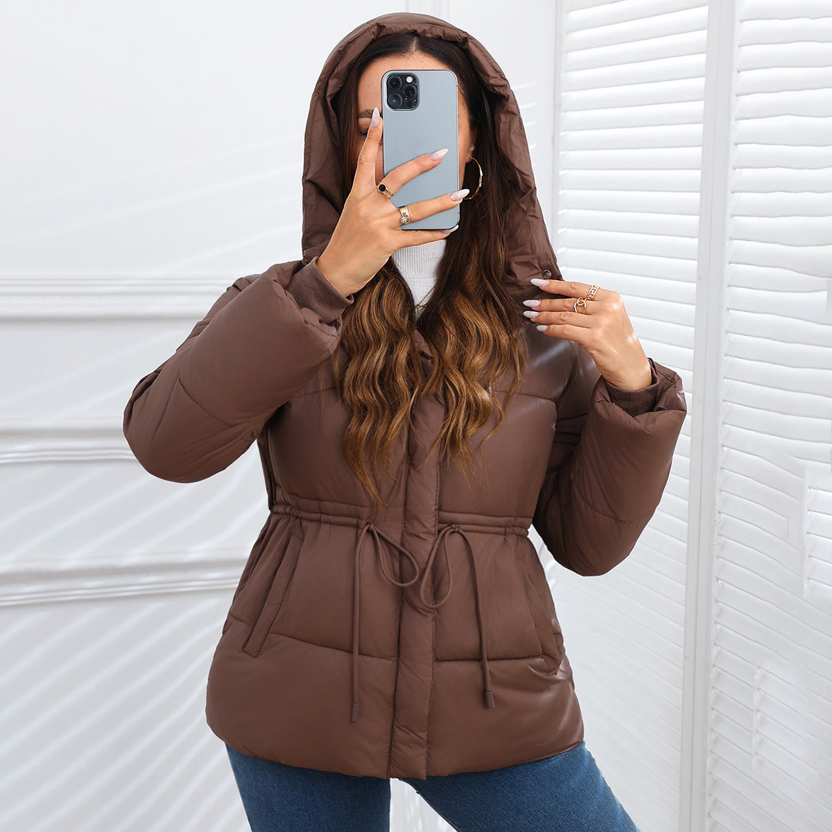 Damen Übergangsjacke Regular Fit mit Taschen – Streetwear Mantel ohne Fellkragen | StaywearApparel