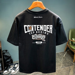 Image of Herren Casual Loose T-Shirt – Gestreiftes Freizeitshirt im Streetwear Style | StaywearApparel