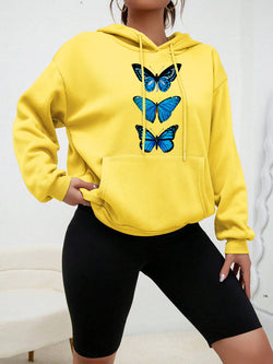Image of Damen Streetwear Hoodie – Bunter Hipster Pullover mit Print | StaywearApparel