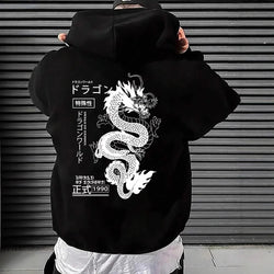 Image of European And American Simple Printed Dark Style Hoodie