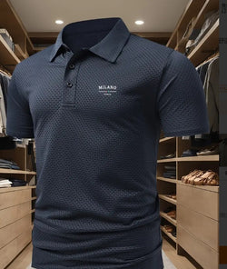 Image of Herren Polo Shirt – Kurzarm Hemd mit Lapel-Kragen im Loose Fit | StaywearApparel