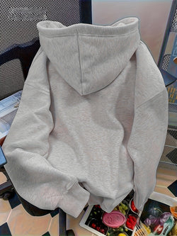 Image of Damen Hoodie – Light Gray Pullover mit Australian Surfing Print | StaywearApparel