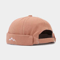 Image of Mountain Peak Embroidery Chinese Landlord Hat Retro Dome Hip-hop Street Dance Cap