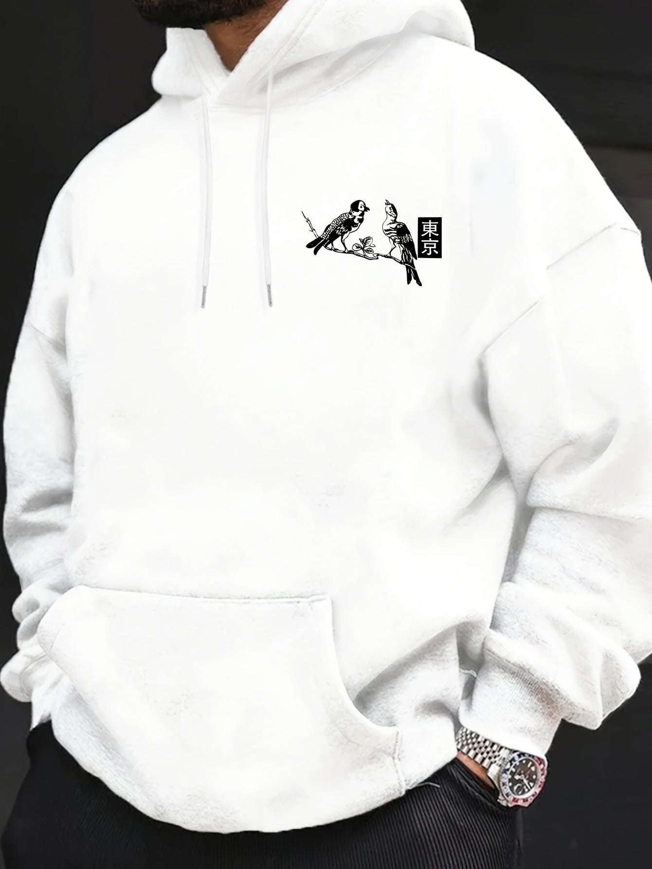 StaywearApparel Casual French Hoodie – Modischer Kapuzenpullover in Apricot