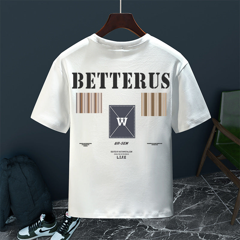 Herren Casual Loose T-Shirt – Gestreiftes Freizeitshirt im Streetwear Style | StaywearApparel