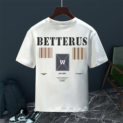 Image of Herren Casual Loose T-Shirt – Gestreiftes Freizeitshirt im Streetwear Style | StaywearApparel