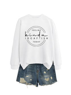 Image of Damen Sweater – Eleganter Rundhals Pullover mit Print | StaywearApparel