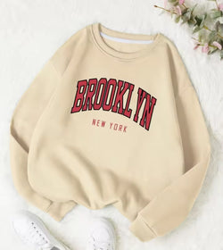 Image of Personality Trend Sweatshirt – Damen Rundhals Pullover mit Letter-Print | StaywearApparel