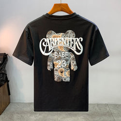 Image of Herren Casual Loose T-Shirt – Gestreiftes Freizeitshirt im Streetwear Style | StaywearApparel