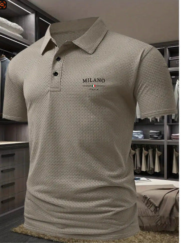 Herren Polo Shirt – Kurzarm Hemd mit Lapel-Kragen im Loose Fit | StaywearApparel