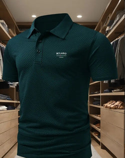 Image of Herren Polo Shirt – Kurzarm Hemd mit Lapel-Kragen im Loose Fit | StaywearApparel