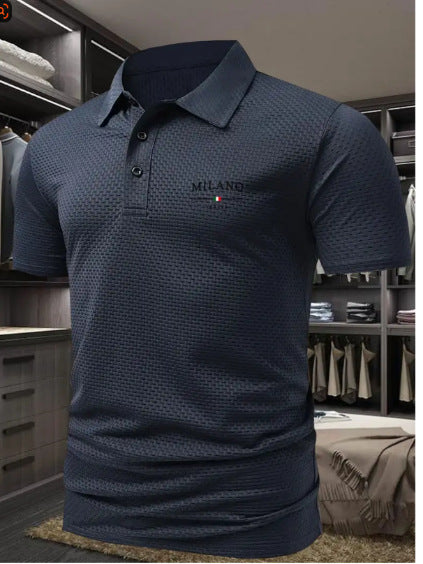 Herren Polo Shirt – Kurzarm Hemd mit Lapel-Kragen im Loose Fit | StaywearApparel