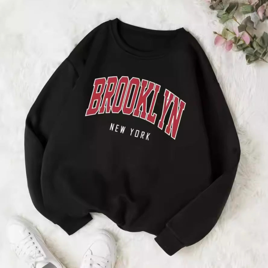 Personality Trend Sweatshirt – Damen Rundhals Pullover mit Letter-Print | StaywearApparel