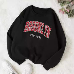 Image of Personality Trend Sweatshirt – Damen Rundhals Pullover mit Letter-Print | StaywearApparel