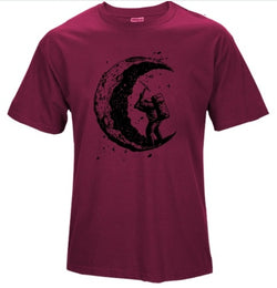 Image of Herren T-Shirt – „Digging The Moon“ Print Kurzarm Shirt | StaywearApparel