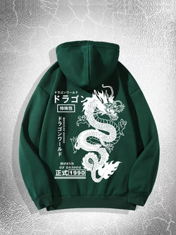 Image of European And American Simple Printed Dark Style Hoodie
