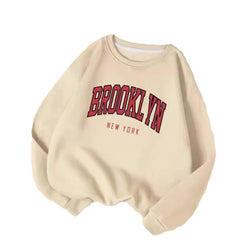 Image of Personality Trend Sweatshirt – Damen Rundhals Pullover mit Letter-Print | StaywearApparel