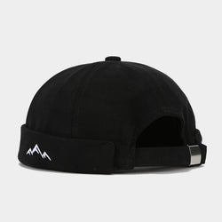 Image of Mountain Peak Embroidery Chinese Landlord Hat Retro Dome Hip-hop Street Dance Cap