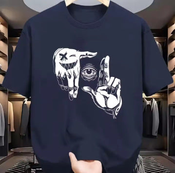 Herren Mesh T-Shirt – Atmungsaktives Cartoon Kurzarm Shirt mit Digitaldruck | StaywearApparel