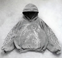 Image of Printed Casual Hoodie American Sweater