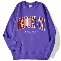 Image of Personality Trend Sweatshirt – Damen Rundhals Pullover mit Letter-Print | StaywearApparel
