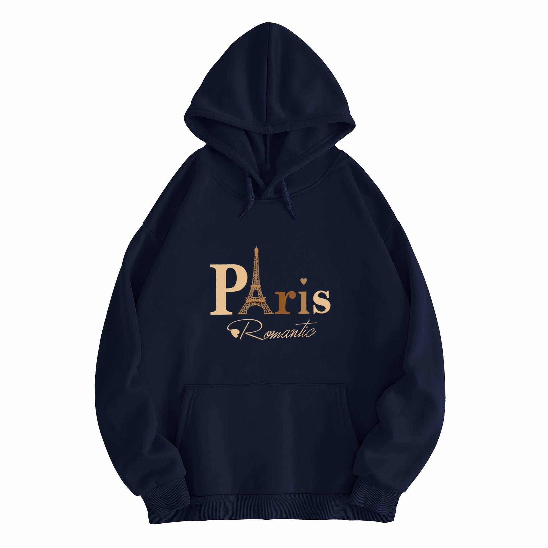 Letter Printed Hoodie – Damen & Unisex Kapuzenpullover mit Paris-Print | StaywearApparel