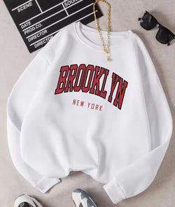 Image of Personality Trend Sweatshirt – Damen Rundhals Pullover mit Letter-Print | StaywearApparel