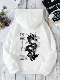 Image of European And American Simple Printed Dark Style Hoodie