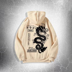 Image of European And American Simple Printed Dark Style Hoodie