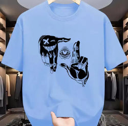 Image of Herren Mesh T-Shirt – Atmungsaktives Cartoon Kurzarm Shirt mit Digitaldruck | StaywearApparel