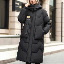 Image of Thermal Quilted Jacket – Damen Steppjacke Schwarz Winterjacke Casual Coat