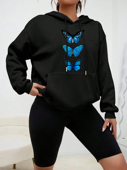 Image of Damen Streetwear Hoodie – Bunter Hipster Pullover mit Print | StaywearApparel