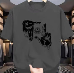 Image of Herren Mesh T-Shirt – Atmungsaktives Cartoon Kurzarm Shirt mit Digitaldruck | StaywearApparel