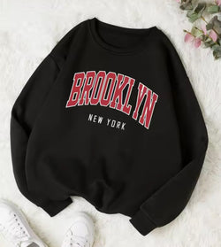 Image of Personality Trend Sweatshirt – Damen Rundhals Pullover mit Letter-Print | StaywearApparel