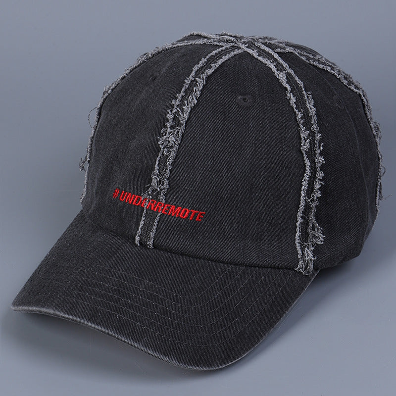 Women's Fringed Burr Cotton Peaked Cap