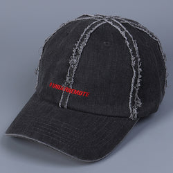 Image of Women's Fringed Burr Cotton Peaked Cap