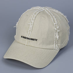 Image of Women's Fringed Burr Cotton Peaked Cap