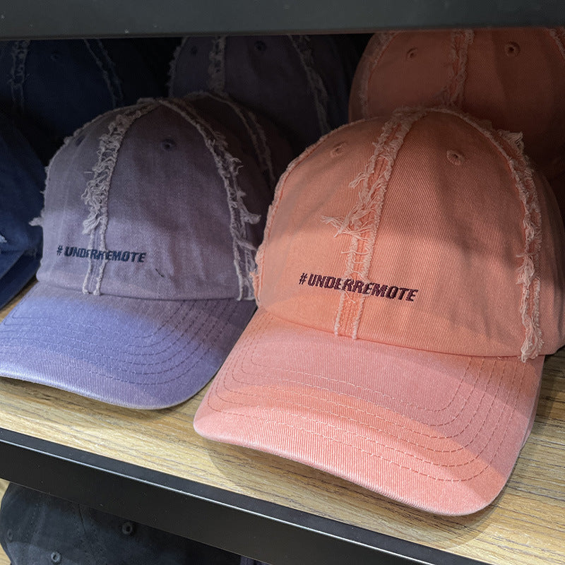 Women's Fringed Burr Cotton Peaked Cap