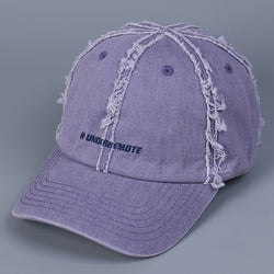 Image of Women's Fringed Burr Cotton Peaked Cap