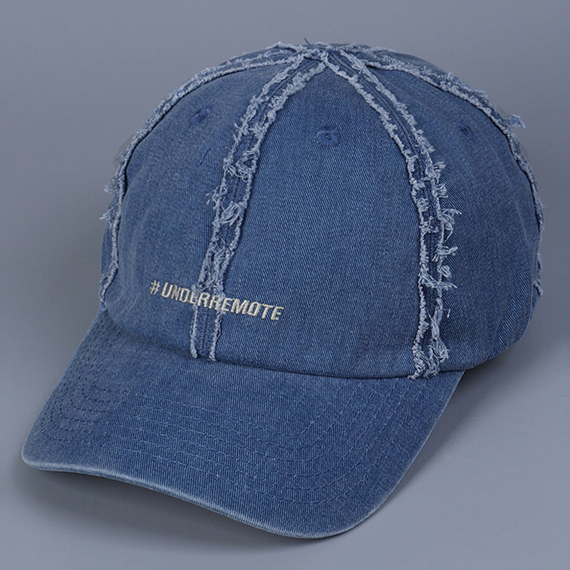 Women's Fringed Burr Cotton Peaked Cap