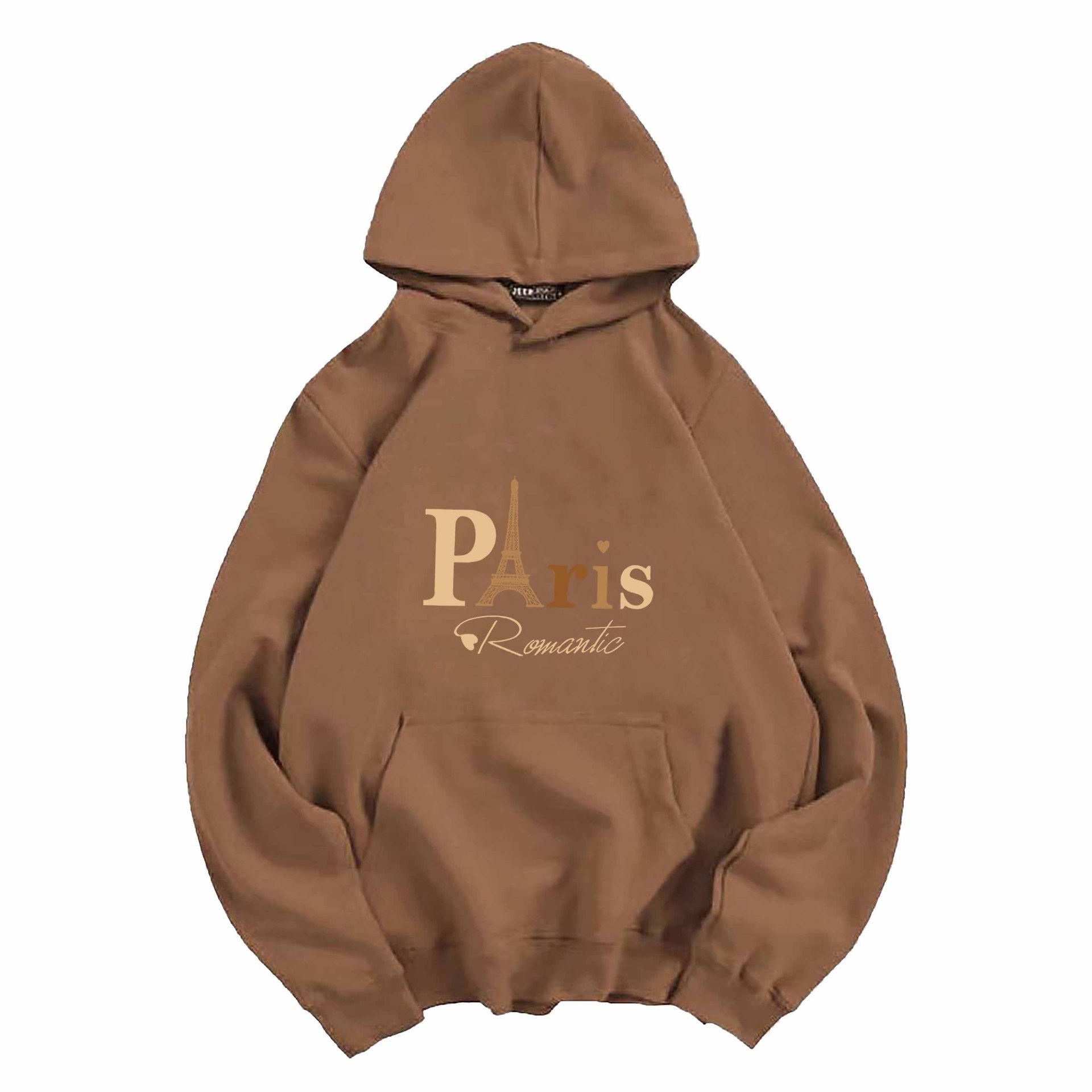 Letter Printed Hoodie – Damen & Unisex Kapuzenpullover mit Paris-Print | StaywearApparel