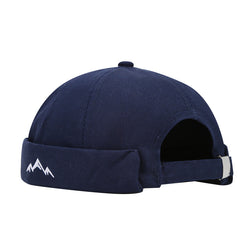 Image of Mountain Peak Embroidery Chinese Landlord Hat Retro Dome Hip-hop Street Dance Cap