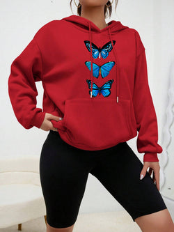 Image of Damen Streetwear Hoodie – Bunter Hipster Pullover mit Print | StaywearApparel