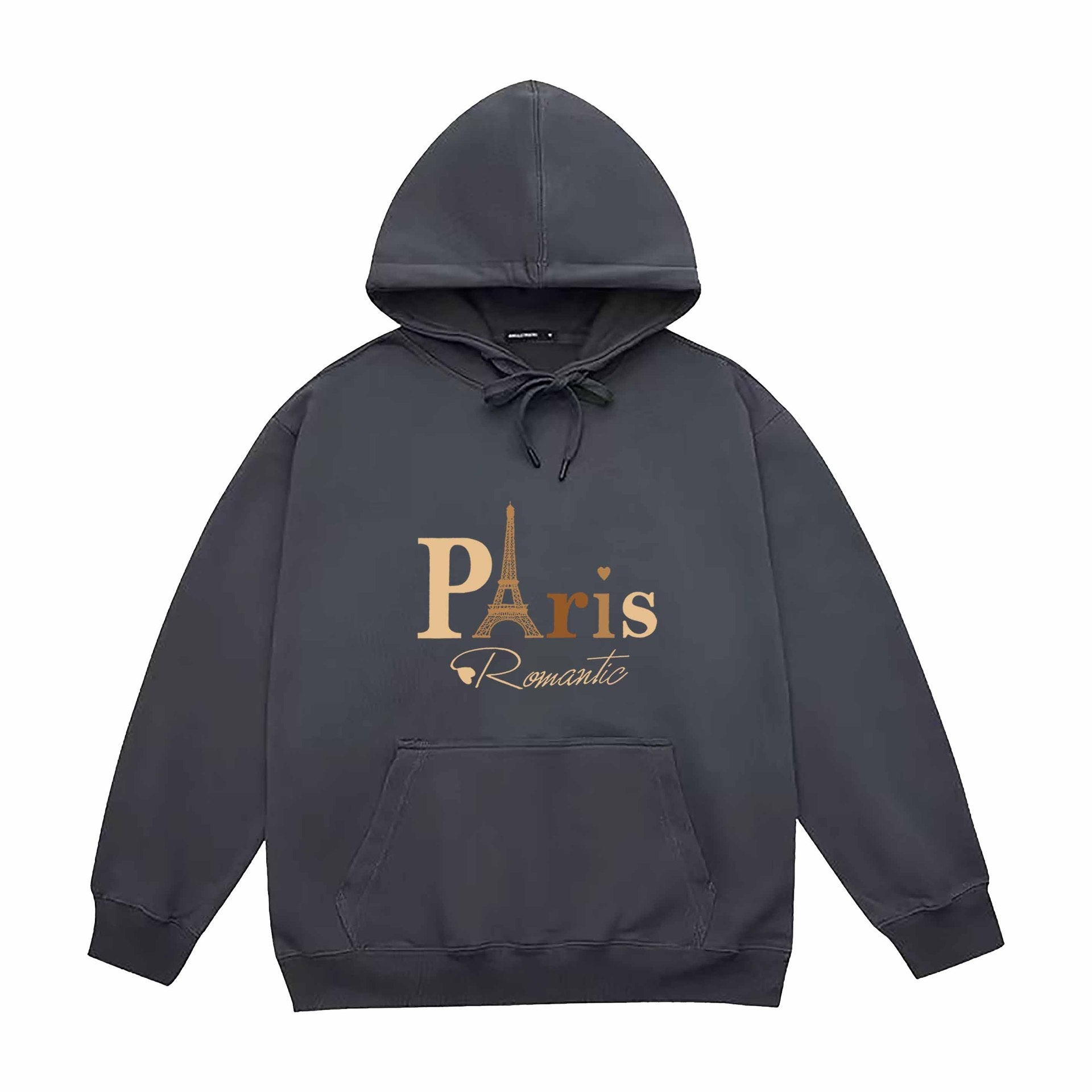Letter Printed Hoodie – Damen & Unisex Kapuzenpullover mit Paris-Print | StaywearApparel