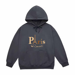 Image of Letter Printed Hoodie – Damen & Unisex Kapuzenpullover mit Paris-Print | StaywearApparel