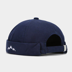 Image of Mountain Peak Embroidery Chinese Landlord Hat Retro Dome Hip-hop Street Dance Cap