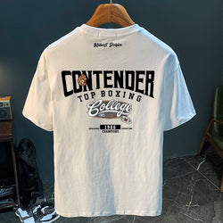 Image of Herren Casual Loose T-Shirt – Gestreiftes Freizeitshirt im Streetwear Style | StaywearApparel