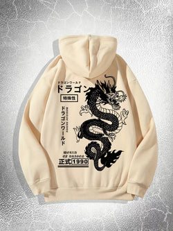 Image of European And American Simple Printed Dark Style Hoodie