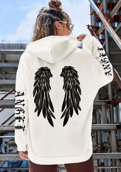 Image of Damen Hoodie mit Kordelzug & Taschen – Slim Fit Kapuzenpullover mit Print | StaywearApparel