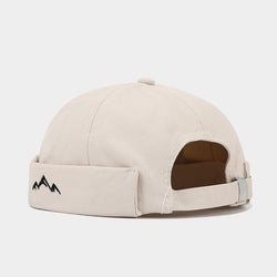 Image of Mountain Peak Embroidery Chinese Landlord Hat Retro Dome Hip-hop Street Dance Cap